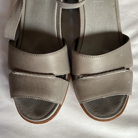 Sorel Joanie wrap dove grey sandals wedges 9 strappy sandals summer - Picture 6 of 9